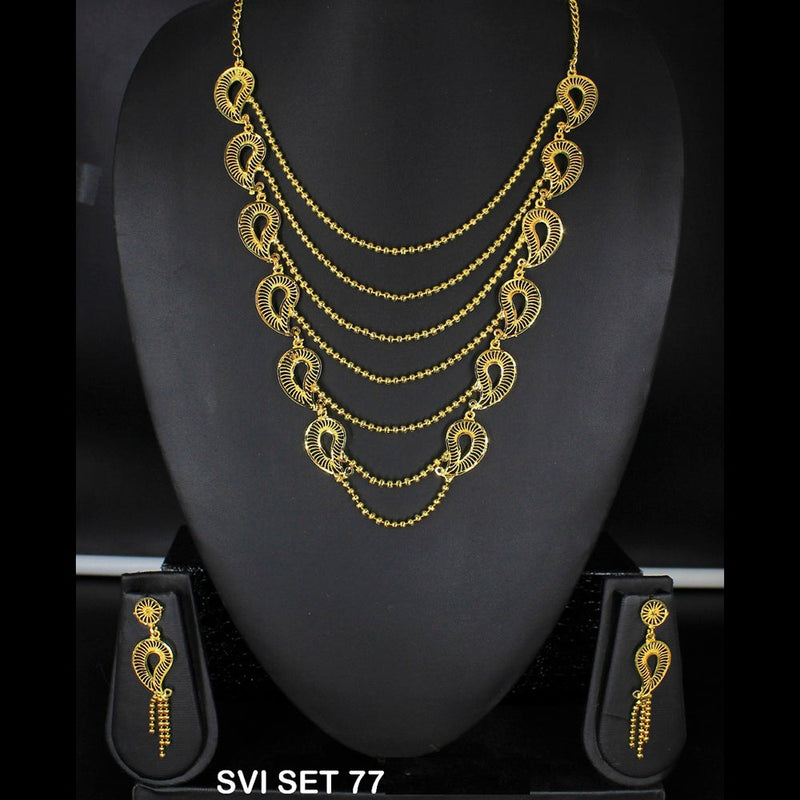 Mahavir Forming Gold Necklace Set - SVI SET 77