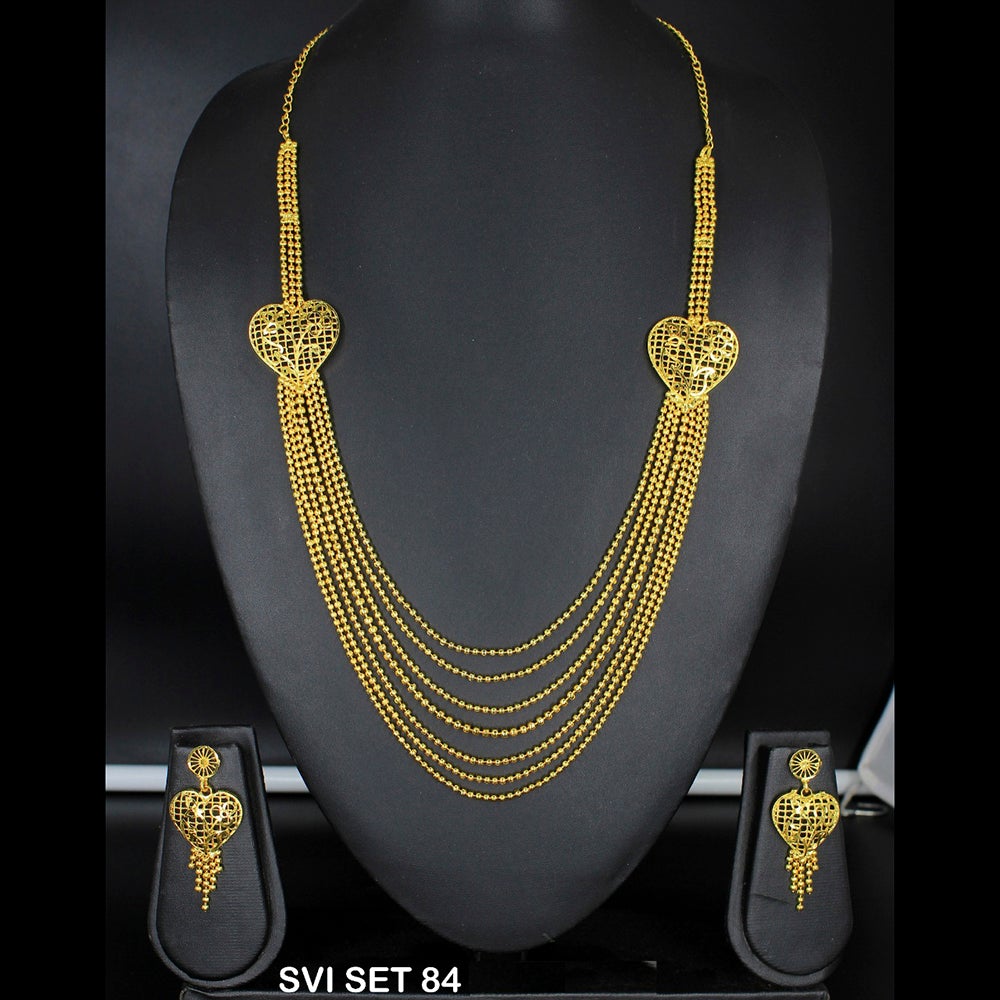 Mahavir Forming Gold Necklace Set - SVI SET 84