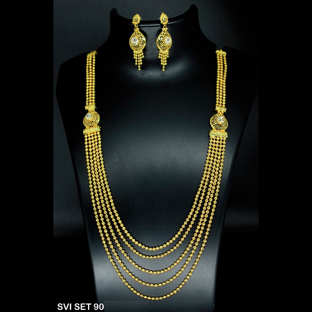 Mahavir Forming Gold Necklace Set - SVI SET 90