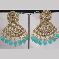 Shreeji Austrian Stone Gold Plated Dangler Earrings-ShreejiEar20