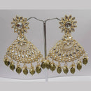 Shreeji Kundan Stone Gold Plated Dangler Earrings - ShreejiEar35