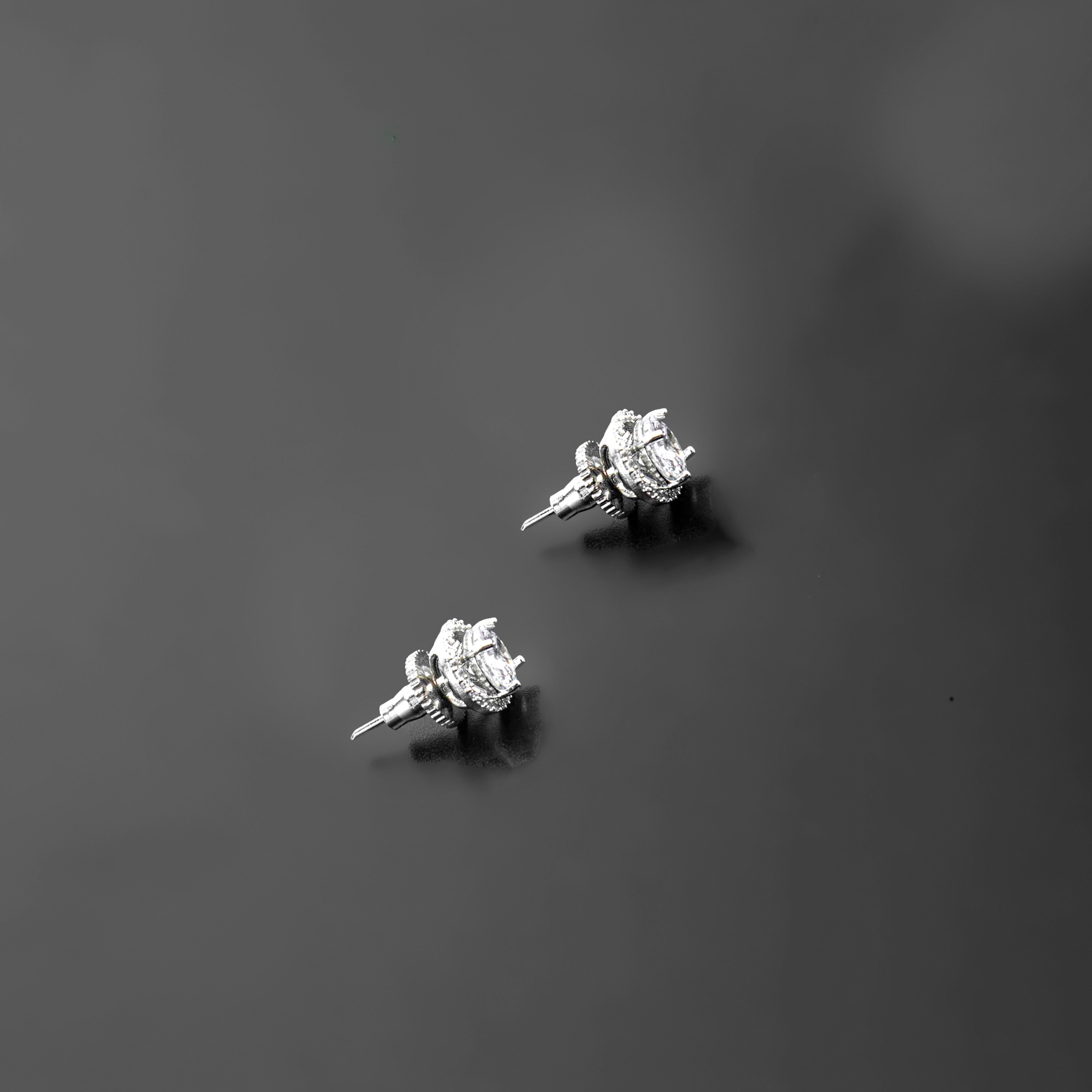 Nipura Silver Vintage Stud Earrings