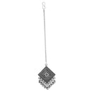 Etnico Oxidised Silver Plated Navratri Maang Tikka for Women (T2030)