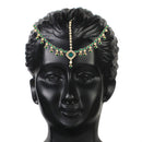 Etnico 18K Gold Plated Kundan Studded Bridal Matha Patti/Maang Tikka for Women (T2057G)