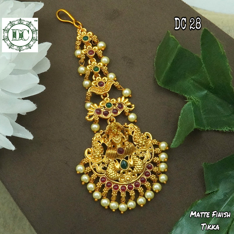 Diksha Collection Gold Plated Maang Tikka