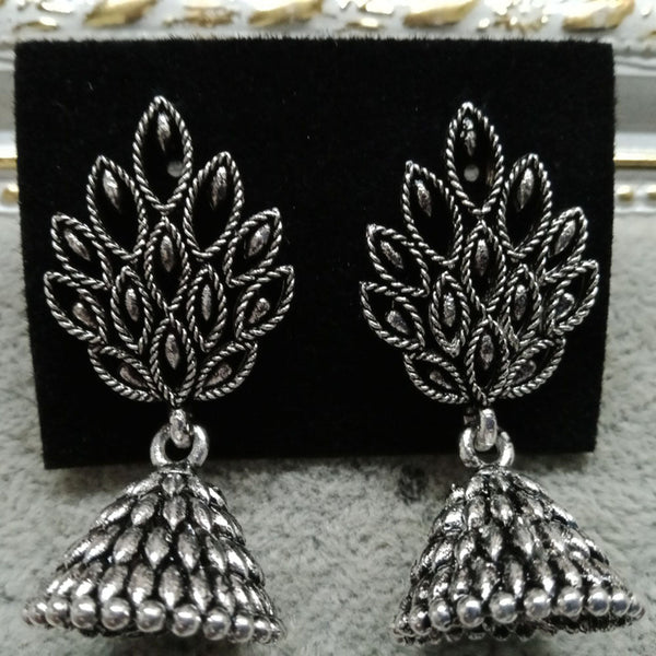 Tahura Oxidized Plated Pack Of 24  Jhumki Earrings - TAHEAR24