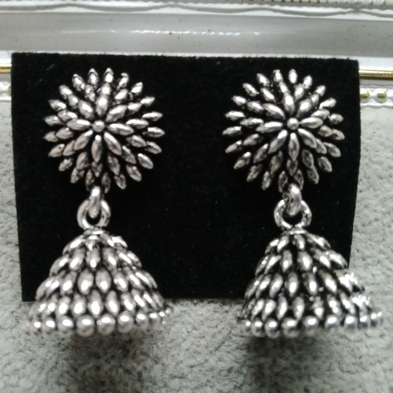 Tahura Oxidized Plated Pack Of 24  Jhumki Earrings - TAHEAR86