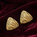 Nipura Triangular Tree Bark Earrings