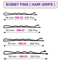 Vilayti Iona Black Bobby Hair Pin Hair Grip Pack