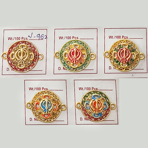 Jeet International Charms for Jewellery, Bracelet / Pendant and Rakhi Making,and DIY - V-962