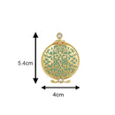 Mahi Rose Gold Plated Ethnic Circular Dangler Earrings for Women (VECJ100213)