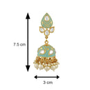 Mahi Traditional Meenakari Work Jhumka Earrings with Kundan for Women (VECJ100215)