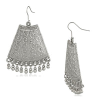 Mahi Rhodium Plated Traditional Dangler Earrings for Women (VECJ100224)