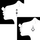 Mahi Combo of 2 Floral Dangler Earrings for Women (VERCO001045)
