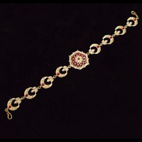 Vaamika Gold Plated Kundan Sheeshphool / Headband Hair Accessories For Women