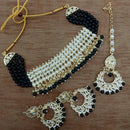 Vaamika Gold Plated Kundan Stone & Beads Necklace Set