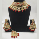 Vaamika Gold Plated Kundan Stone & Meenakari Necklace Set
