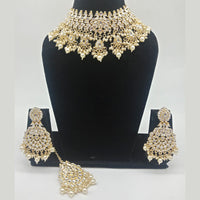 Vaamika Gold Plated Kundan Stone & Meenakari Necklace Set