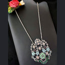 Vaamika Silver Replica Big Pendant Necklace