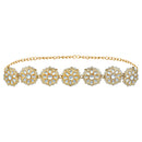 Mahi Circular Shaped Kundan Stone Traditional Sheeshphool/SheeshPatti for Women (VMP100110)