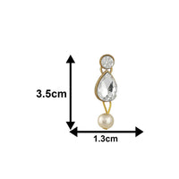 Mahi Traditional Jewellery Kundan and Artificial Pearl Necklace Set with Earrings for Women (VNCJ100250WHT)