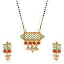 Mahi Long Chain Mangalsutra Set with Kundan and Meenakari work for Women (VNCJ100263)