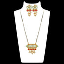 Mahi Long Chain Mangalsutra Set with Kundan and Meenakari work for Women (VNCJ100263)