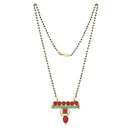 Mahi Long Chain Mangalsutra Set with Kundan and Meenakari work for Women (VNCJ100265)