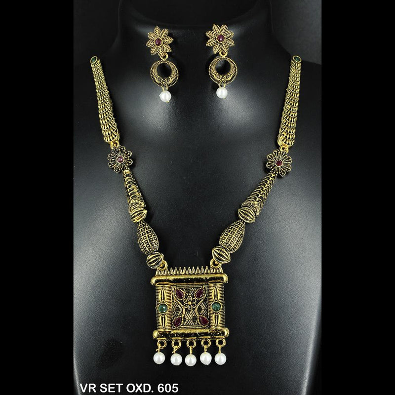 Mahavir Forming Gold Necklace Set - VR SET OXD. 605