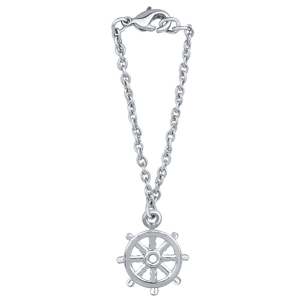 Mahi Wheel Shaped Watch Charm Jewellery Accessorries for Women & Girls Jewellery (WC1001020R)