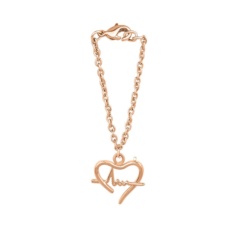 Mahi Heart and Heart Beat Shaped Watch Charm Jewellery Accessorries for Women & Girls Jewellery (WC1001025Z)