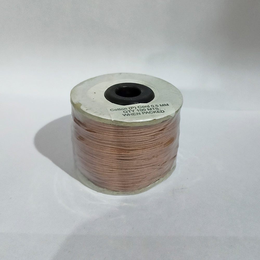 Kriaa Jewellery Making 0.5 MM Cotton Wax Cord 100 Mtr