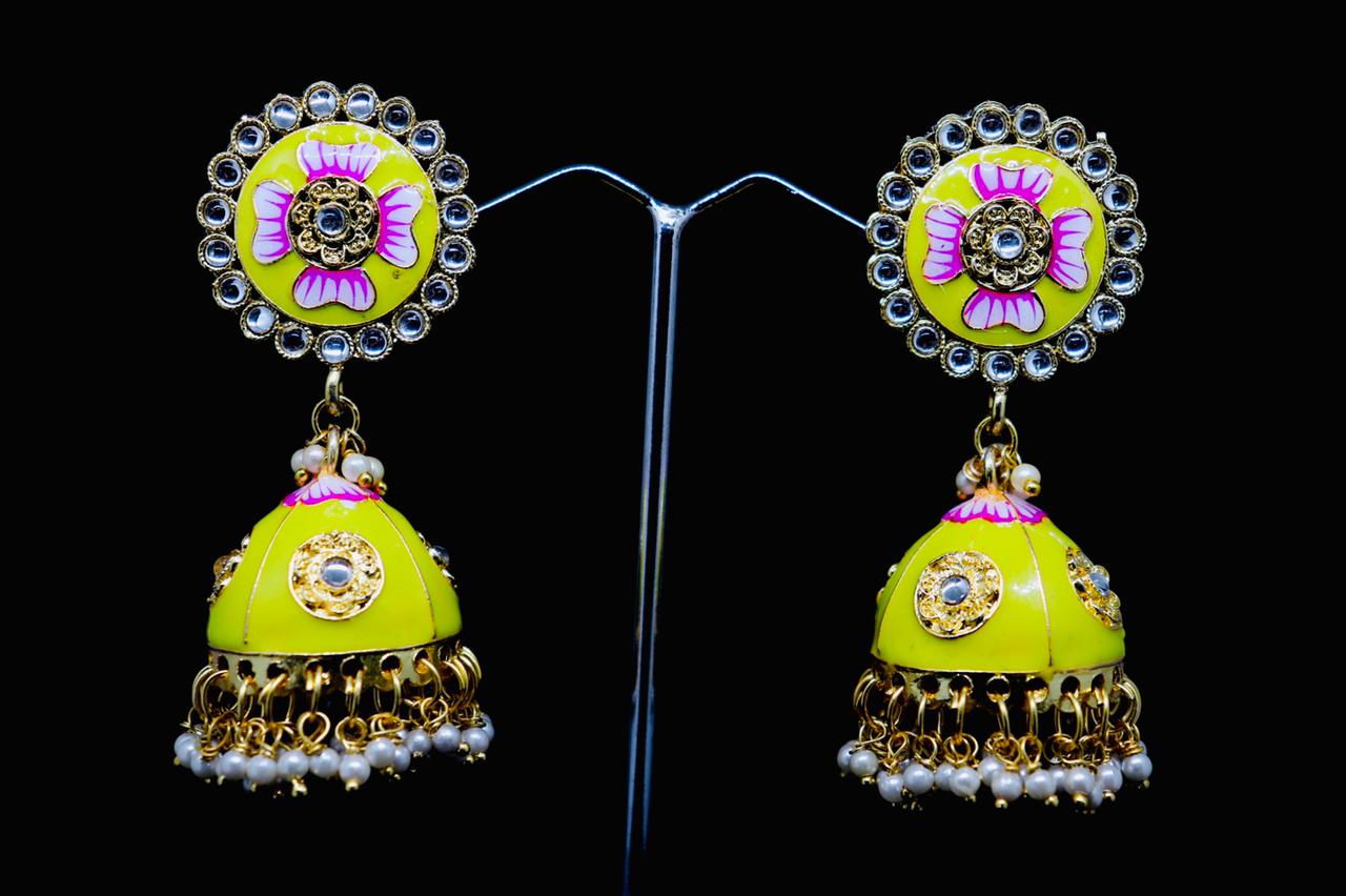 Midas Touch Gold Plated Jhumki Earrings - Z0131