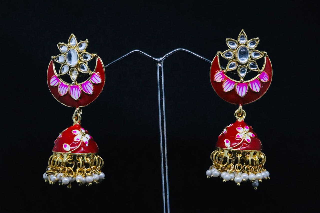 Midas Touch Gold Plated Jhumki Earrings - Z0134