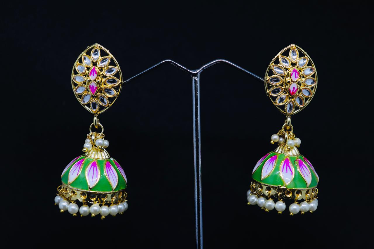 Midas Touch Gold Plated Jhumki Earrings - Z0135