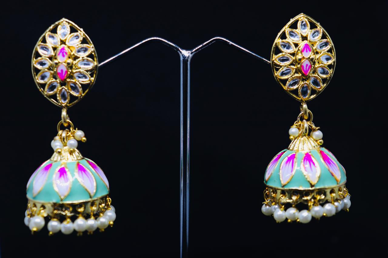 Midas Touch Gold Plated Jhumki Earrings - Z0135