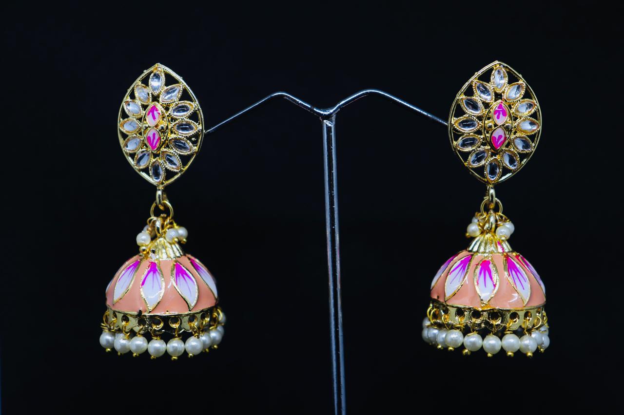 Midas Touch Gold Plated Jhumki Earrings - Z0135