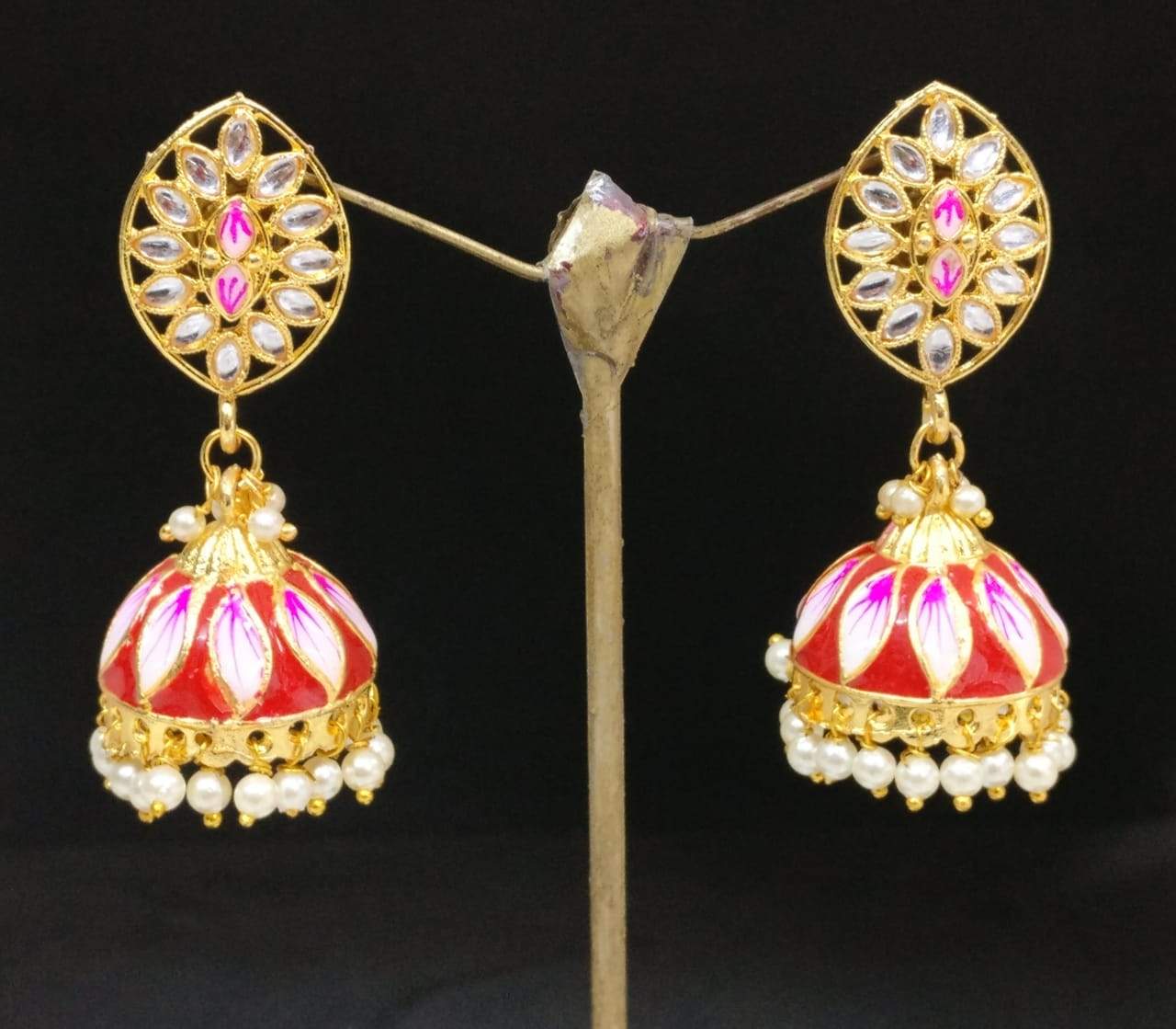 Midas Touch Gold Plated Jhumki Earrings - Z0135