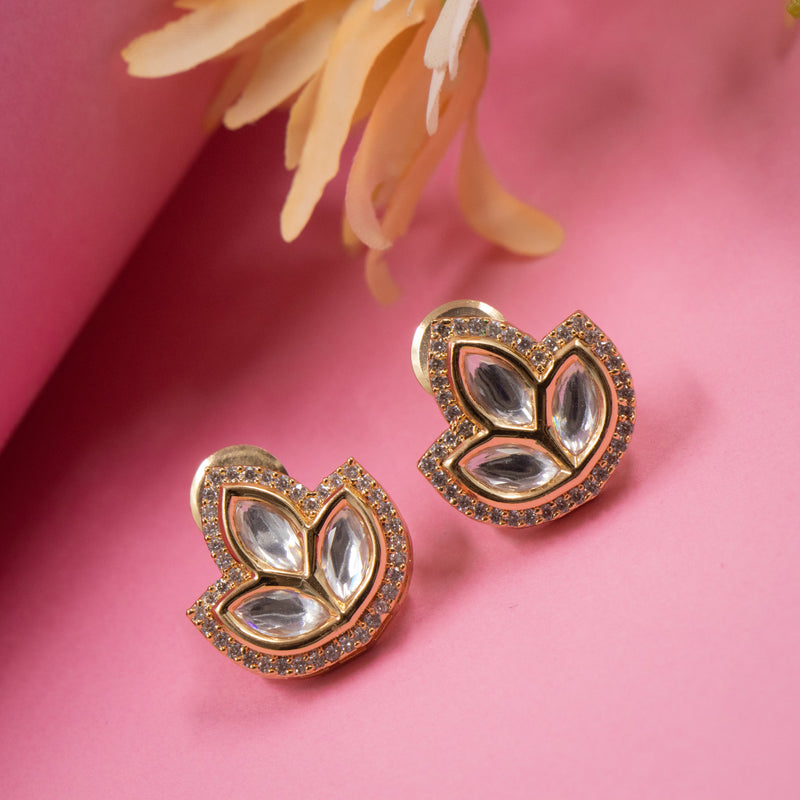 Nipura Zirconia Lucky Fleur Earrings