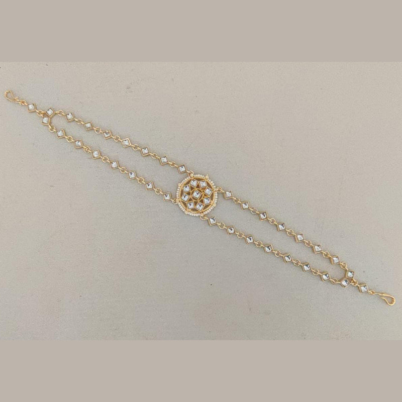 Manisha Jewellery Gold Plated Kundan Stone Sheeshphool Hair Accessories For Women