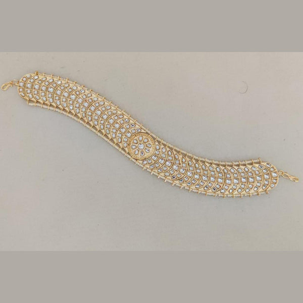 Manisha Jewellery Gold Plated Kundan Sheeshphool / Hair Band